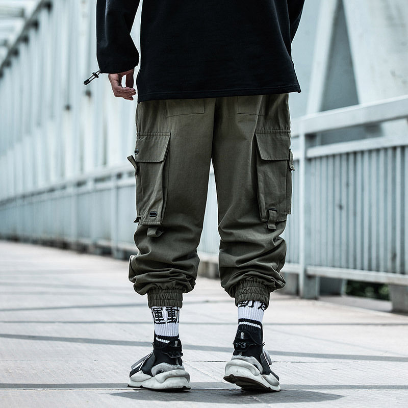 Thumbnail: Iron Trail Tactical Cargo Joggers with utility cargo pockets, adjustable straps, elastic cuffs, and relaxed fit