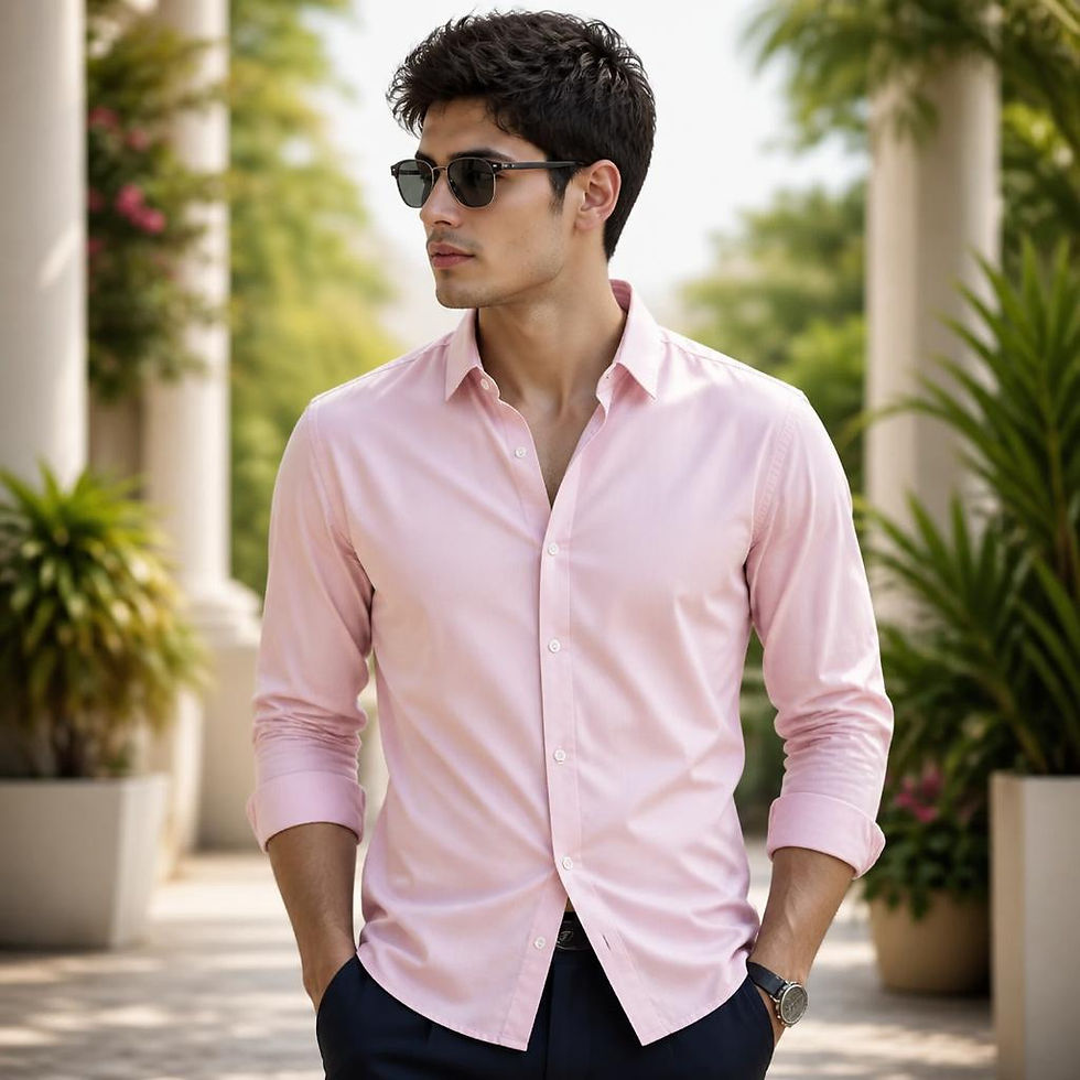 Thumbnail: Smooth Formal Long Sleeve Button-Up Shirt with clean tailoring and professional business style