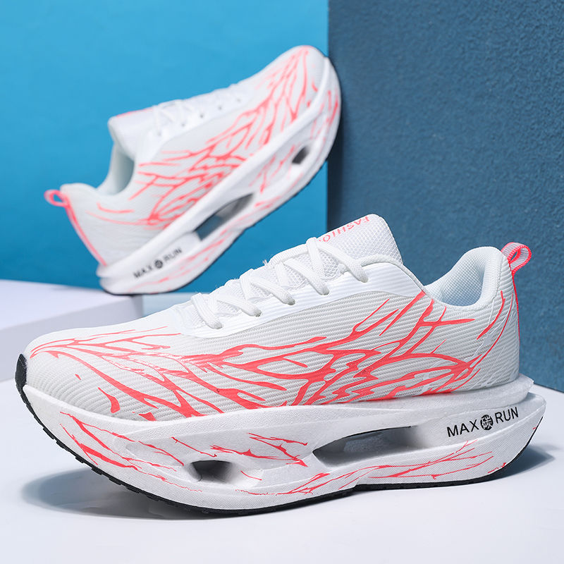 Thumbnail: Thunder Core Hollow Running Sneakers with breathable mesh upper, hollow cushioned sole, and lightweight running design