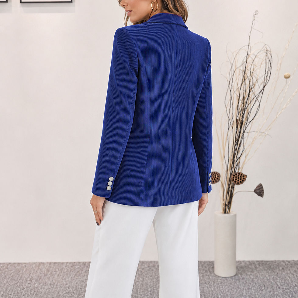 Thumbnail: Velvet Ridge Corduroy Blazer Jacket with tailored fit, notched lapel, and premium corduroy texture