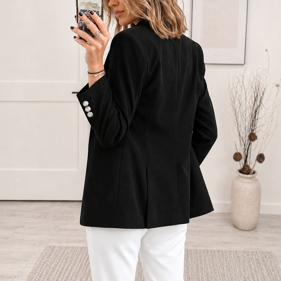 Thumbnail: Velvet Ridge Corduroy Blazer Jacket with tailored fit, notched lapel, and premium corduroy texture