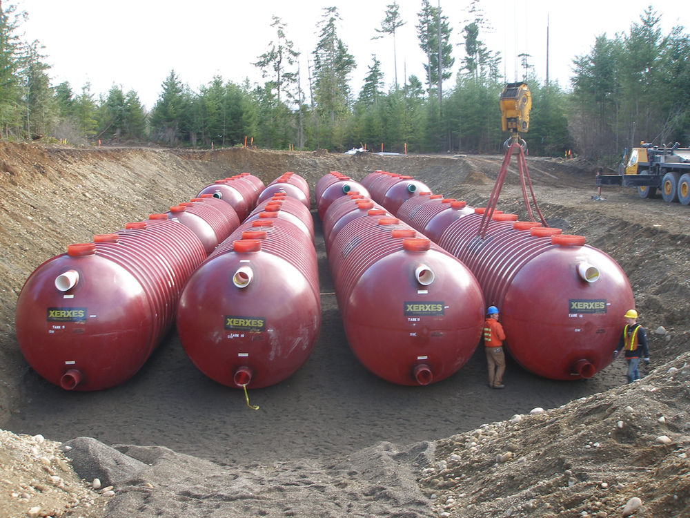 How much does an underground fiberglass tank cost?