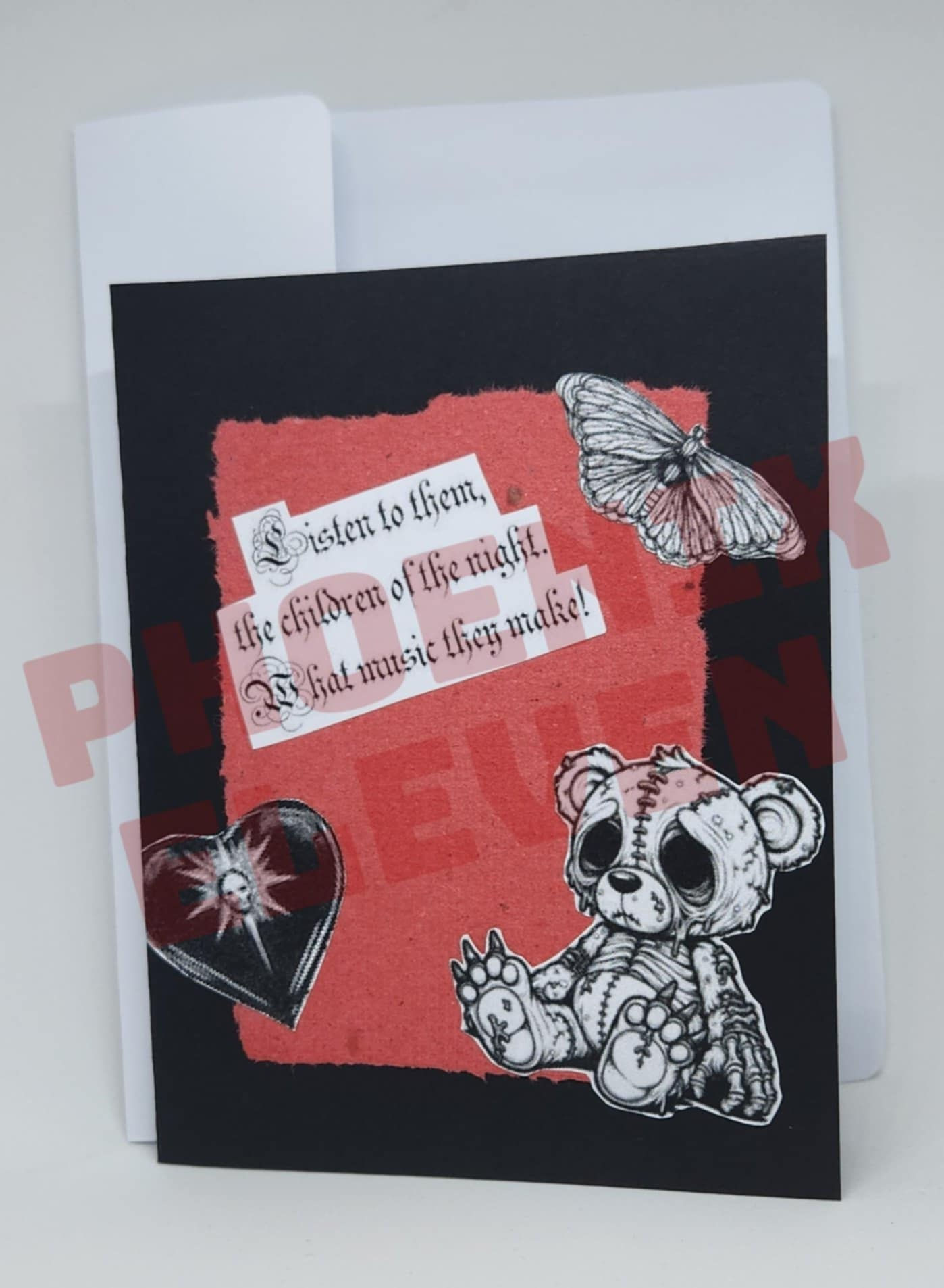 Goth-inspired Greeting Card