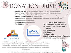 Villa Maria Donation Drive