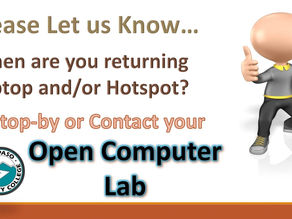 Time to return laptops