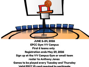 3v3 Basketball Tourney VV Gym June 2-24, Register by May 29