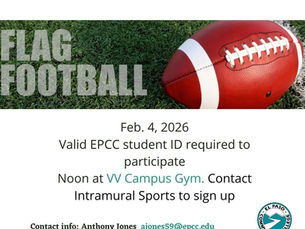 Flag Football Feb. 4 at VV Campus Gym