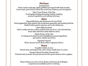 Summer Lunch schedule at Thirteen09, ASC B