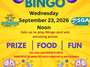TM Campus Life hosts Bingo Wednesday, Sept. 23, noon