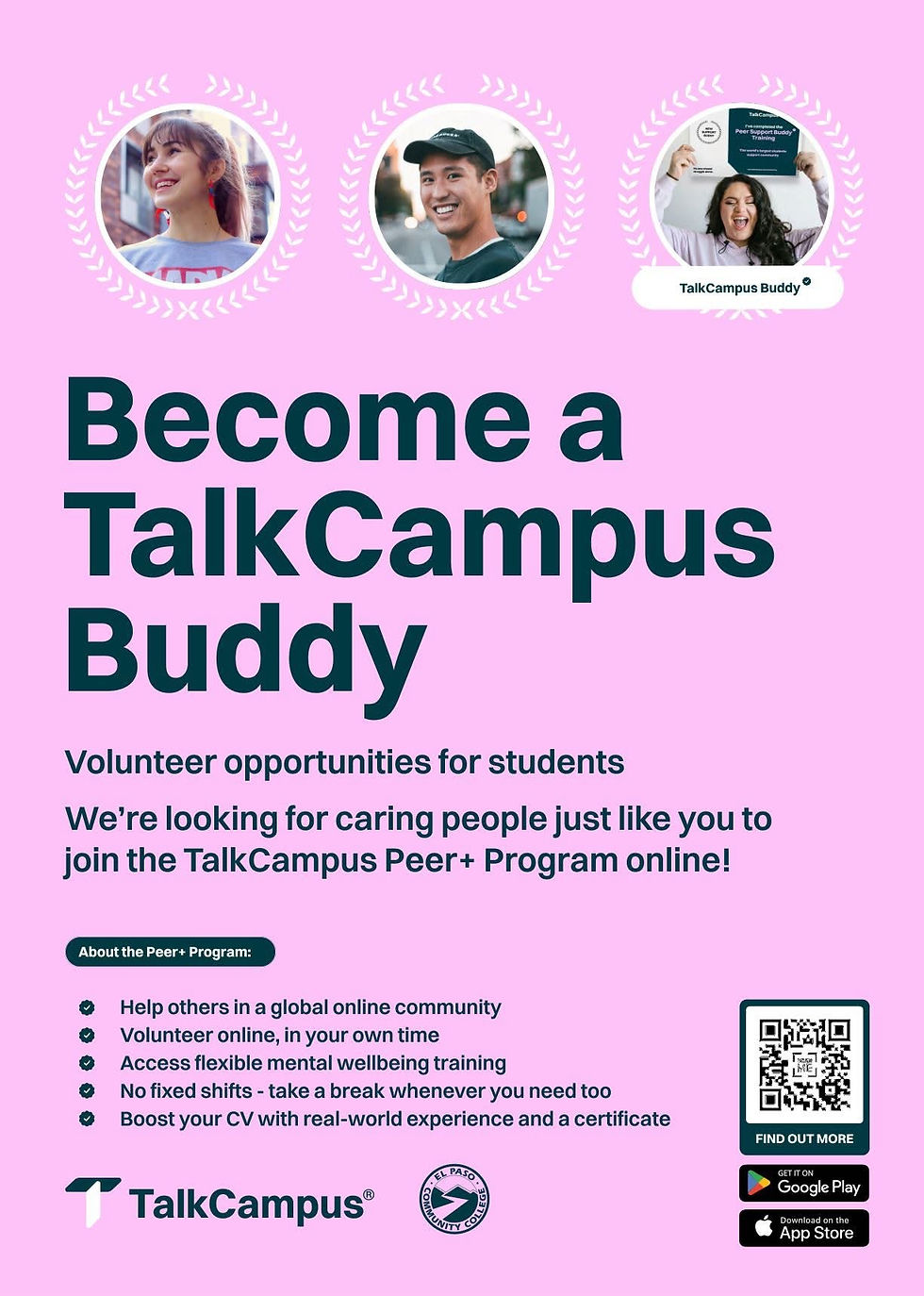 Talk Campus Buddy online volunteer opportunity
