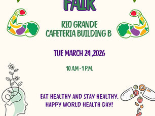 RG Health Fair Tuesday, March 24, Cafeteria Building B, 10-1