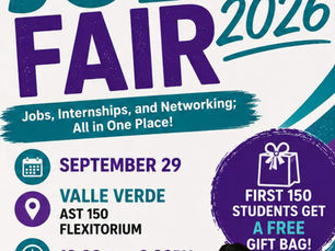 Job Fair Tuesday, Sept. 29, VV AST 150 Flex