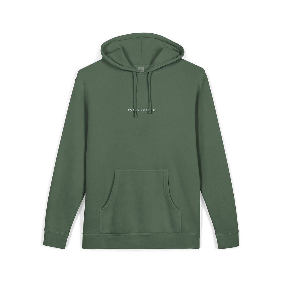Thumbnail: Unisex Embroidered Pigment-Dyed Hoodie
