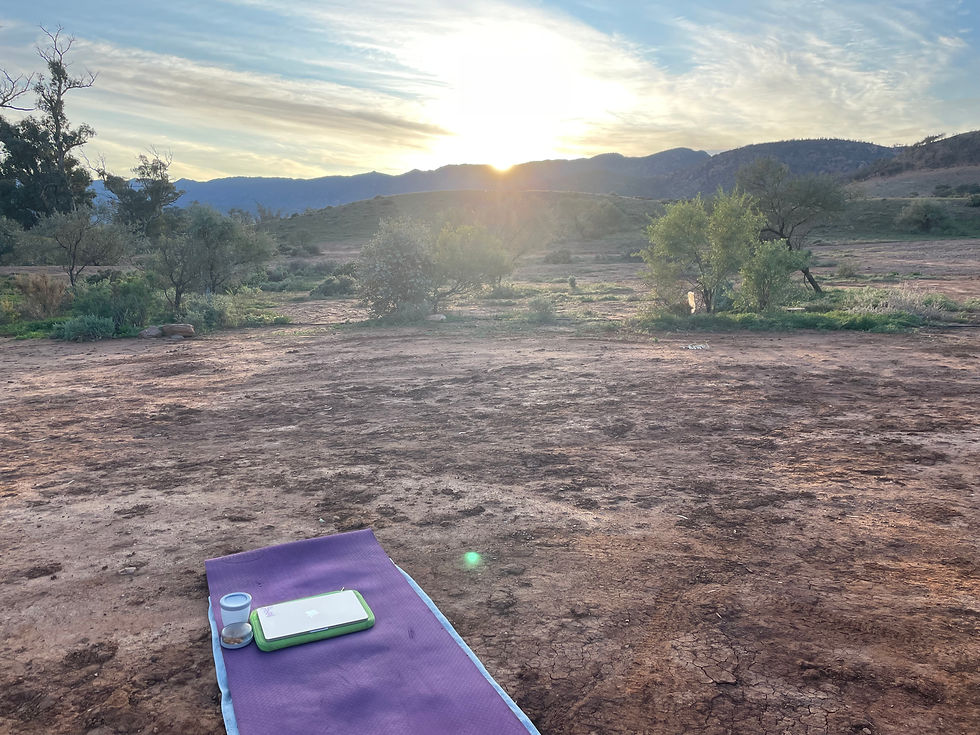 Yoga in the desert