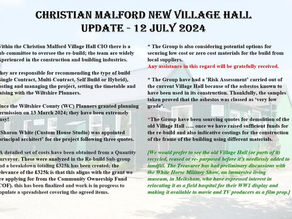 New Village Hall Rebuild Update - 12 July 2024
