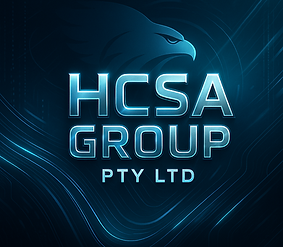 HCSA Group Pty Ltd logo: eagle graphic with company name