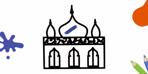 hand painting mosque