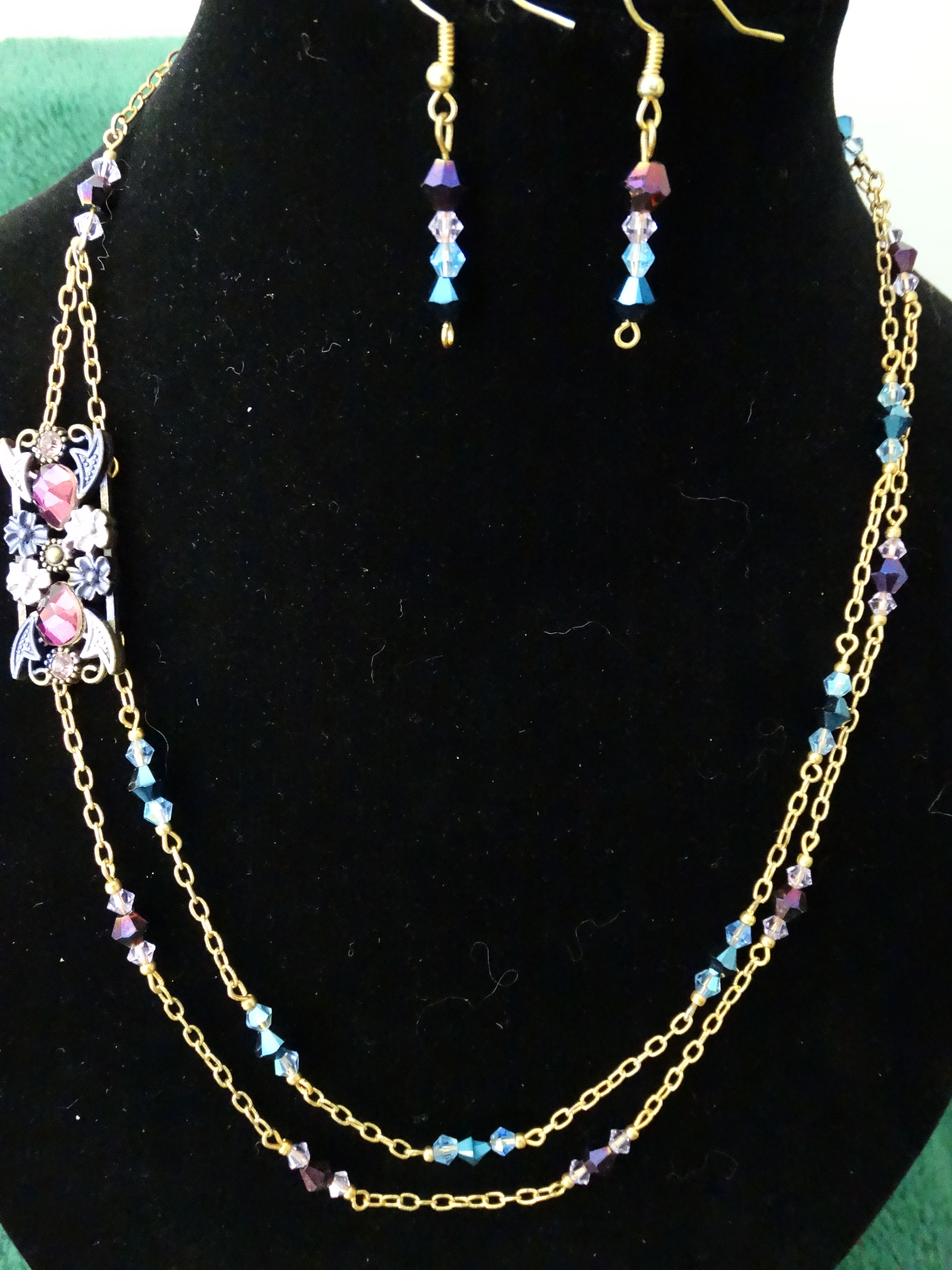 Purple Side Earrings