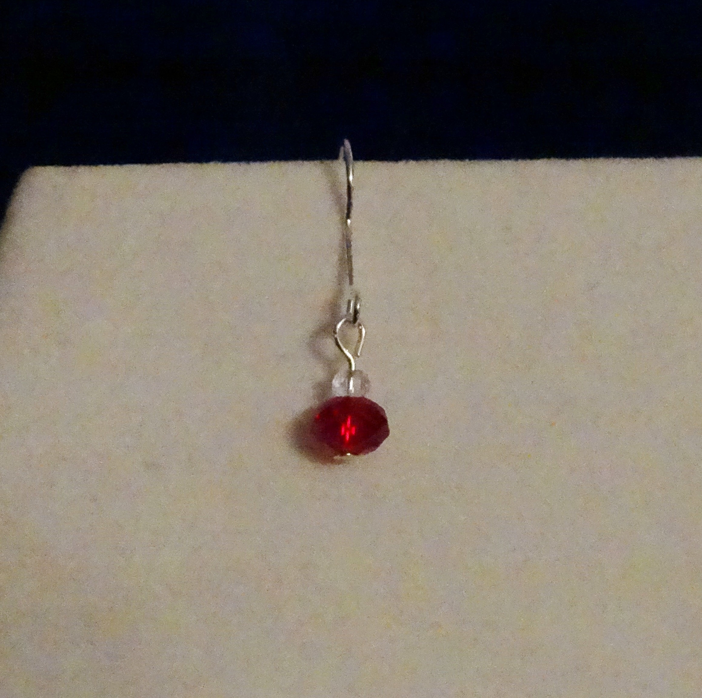 Floating Red Earrings