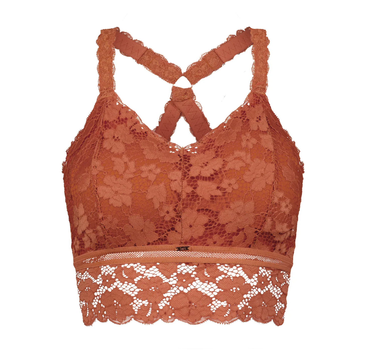 Juliette Lace Bralette, Rust