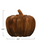 Thumbnail: Hand-Carved Poplar Wood Pumpkin, Orange Color