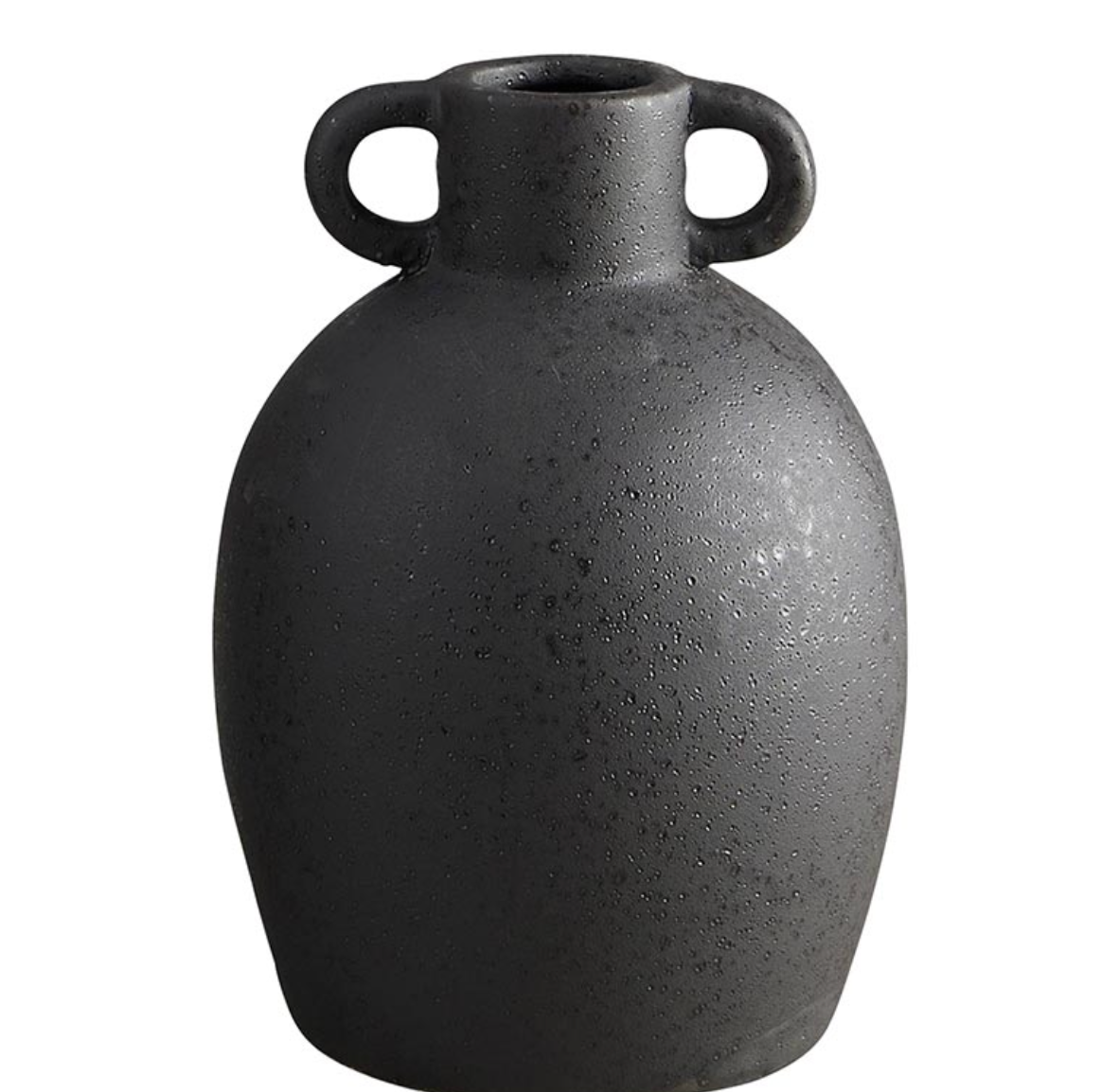 Dark Grey Two Handled Vase