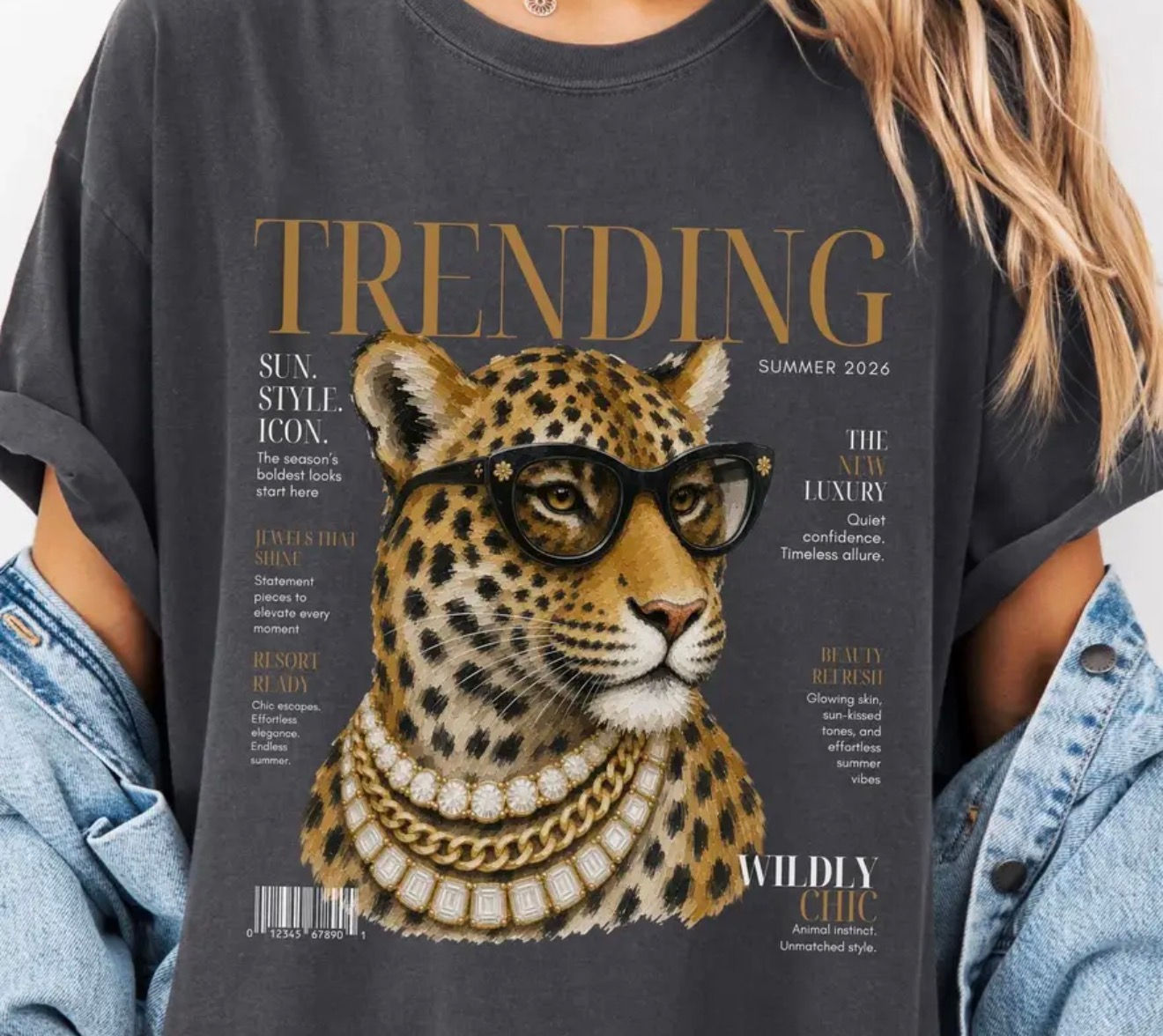 Trending Leopard Fashion Graphic Tee | Wildly Chic
