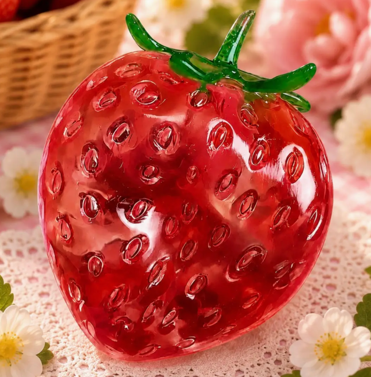 Coconut Oil Strawberry Squishy
