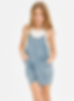 Two Pocket Mineral Wash Overall Romper / Onesie