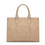 Thumbnail: Wrangler Leopard Print Wide Tote Bag/Crossbody Tan