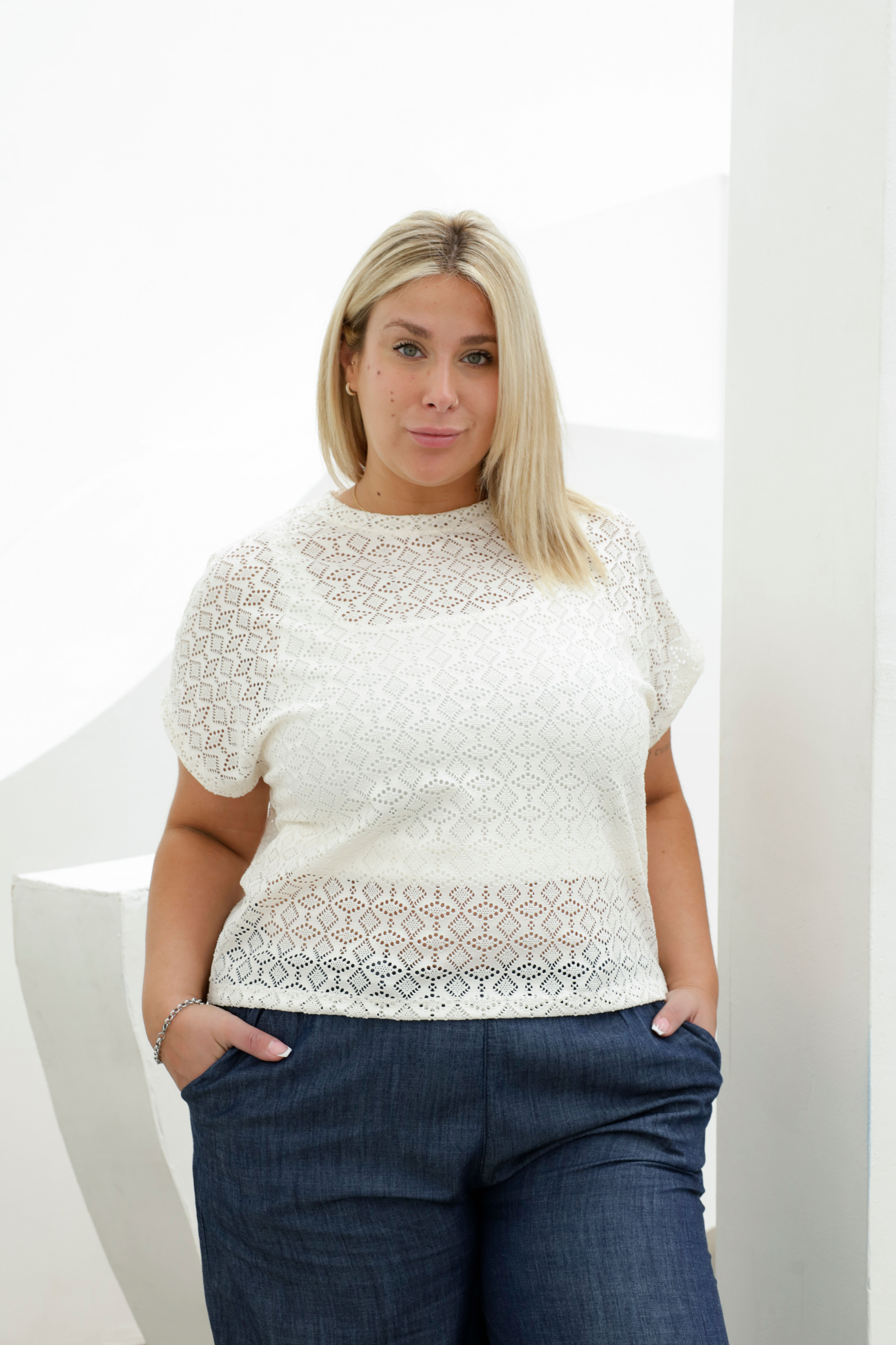 🍋Blusa CR Broderie Croy