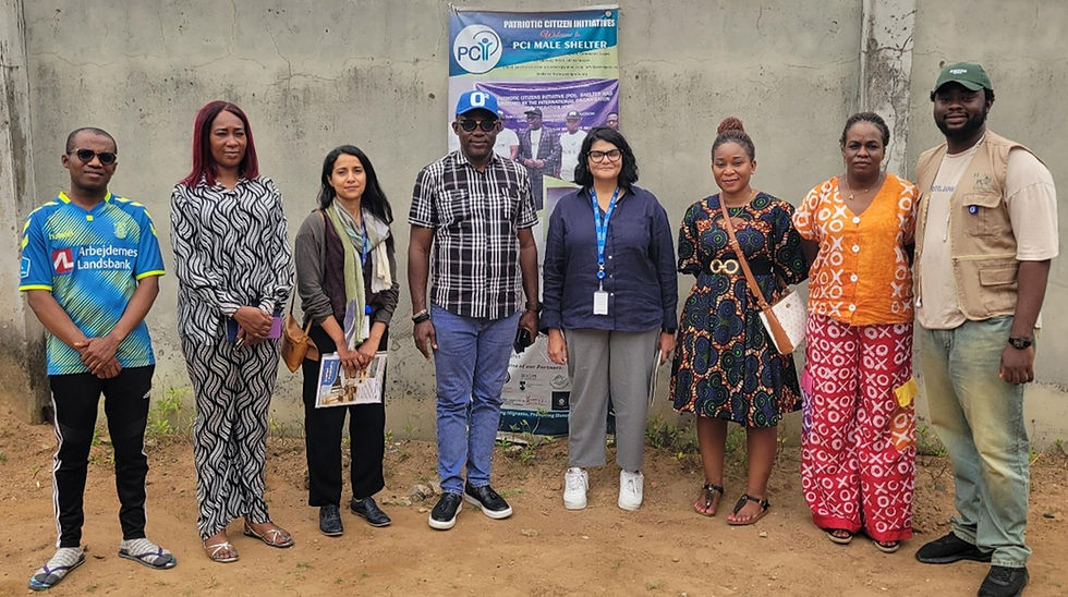 IOM Nigeria & Switzerland counterpart Pay Working Visit to PCI Male Shelter in Lagos