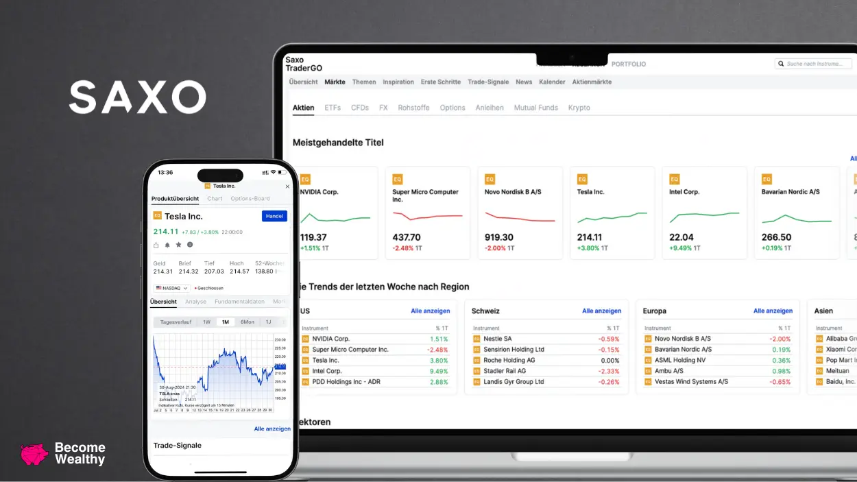 Broker Saxo Trading Platform