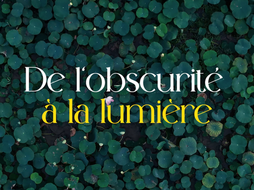 De l'obscurité à la lumière