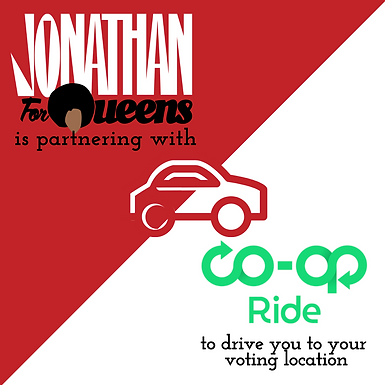 CD26 CANDIDATE JONATHAN BAILEY & THE DRIVERS COOPERATIVE TO DRIVE VOTERS TO POLLS ON ELECTION DAY