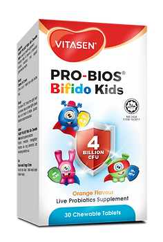 VITASEN PRO-BIOS Bifido Kids Chewable Tablet - 30's Box (Right)(H) v1.png