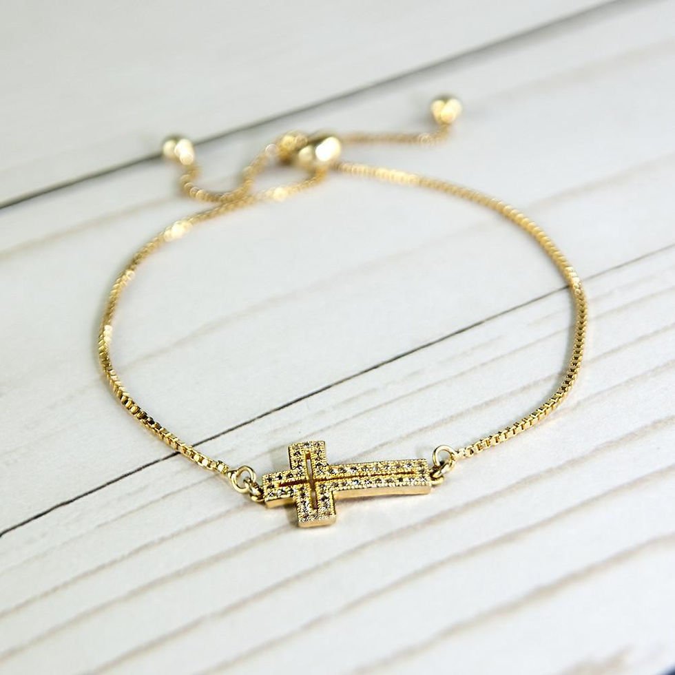 Miniatura: Cross Bracelet -Gold