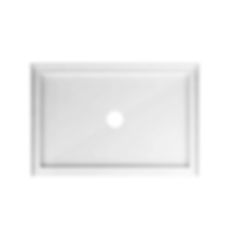 Shower base - 4836C - Single threshold - Center drain