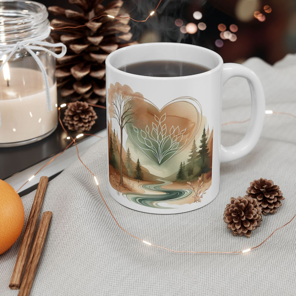 Thumbnail: Flowing Stream Doing From Being Relaxing Mug (11 oz, 15 oz)