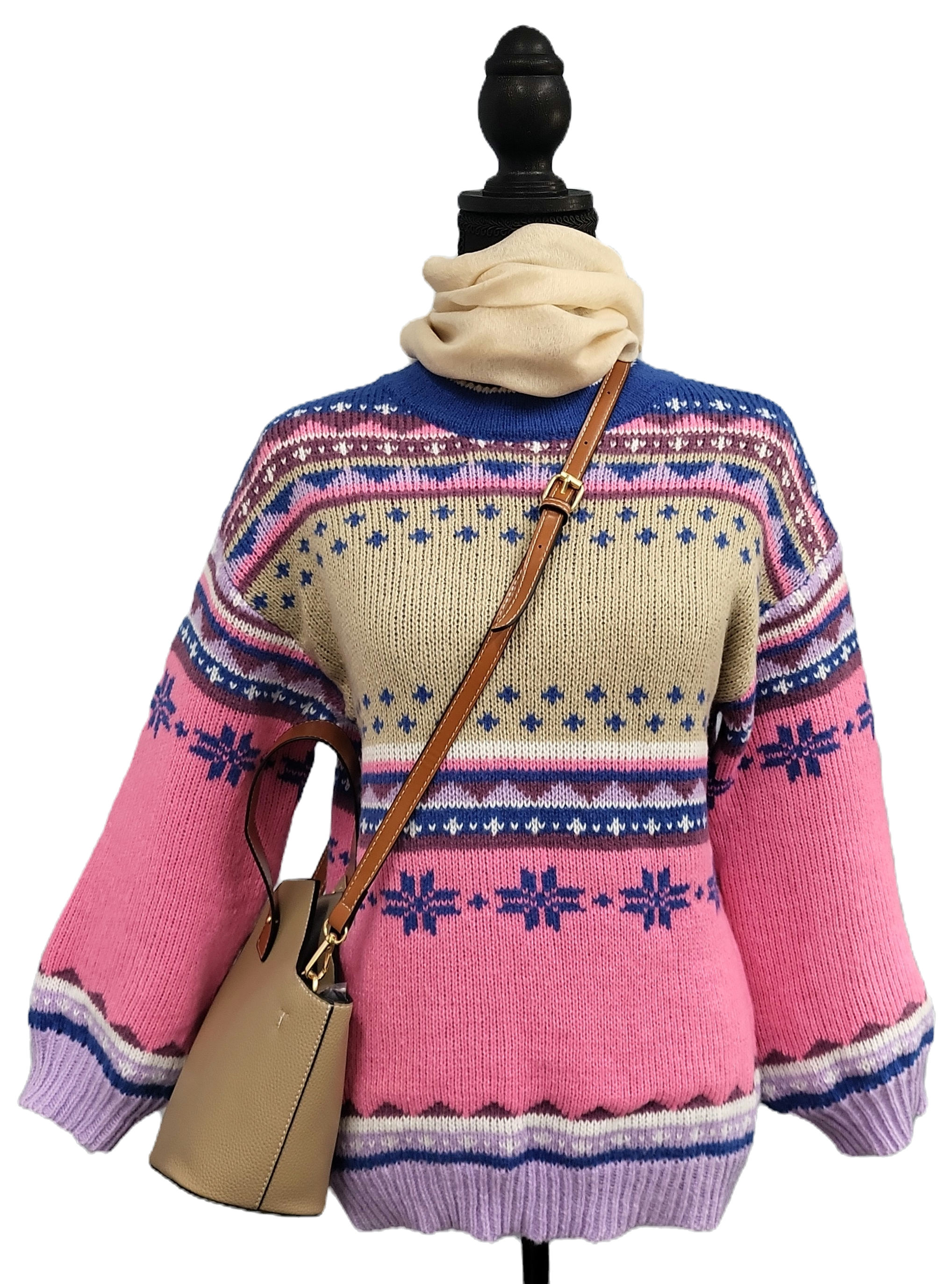 Patterned snow sweater 