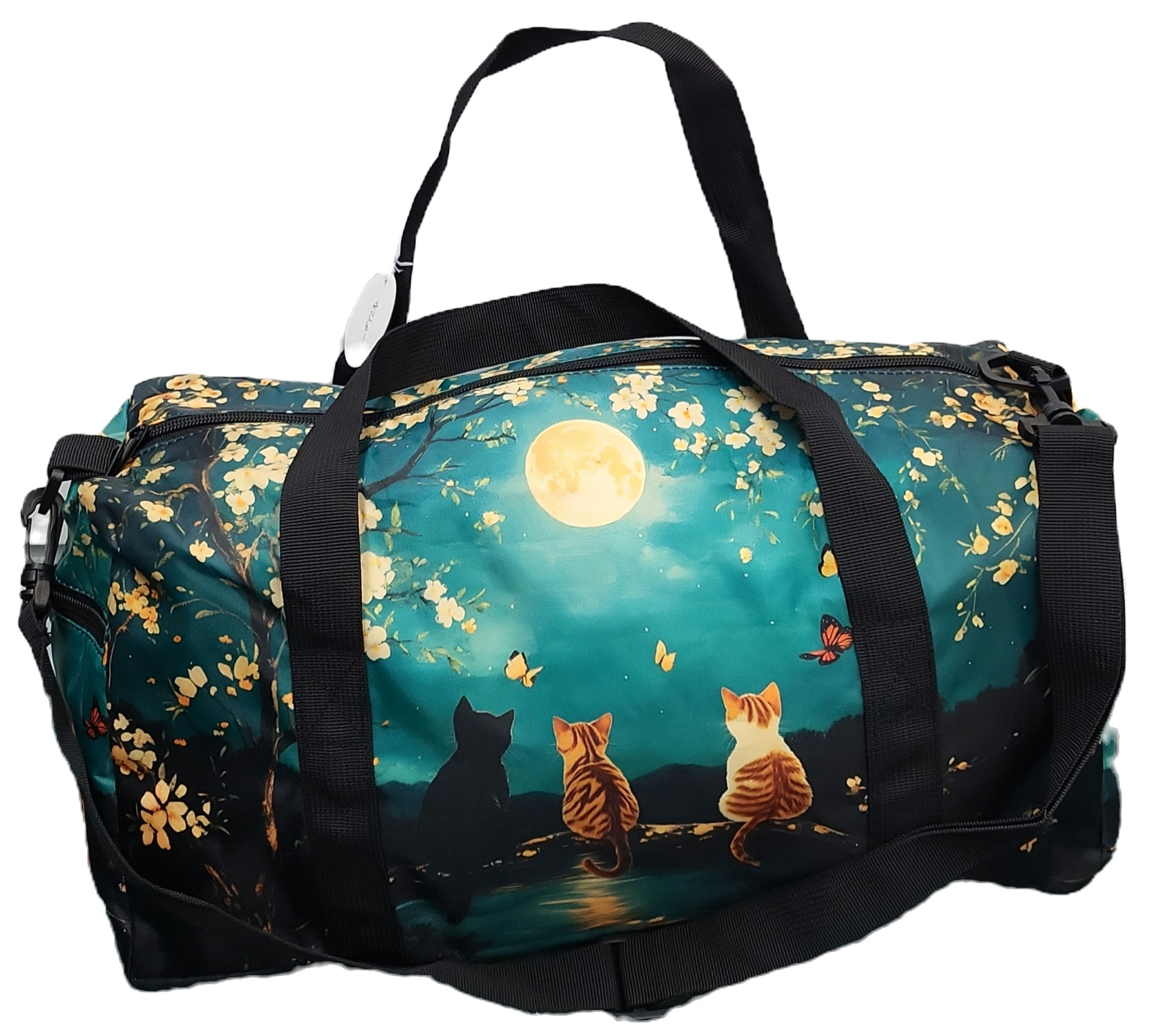 Starry Night Cat Duffel 