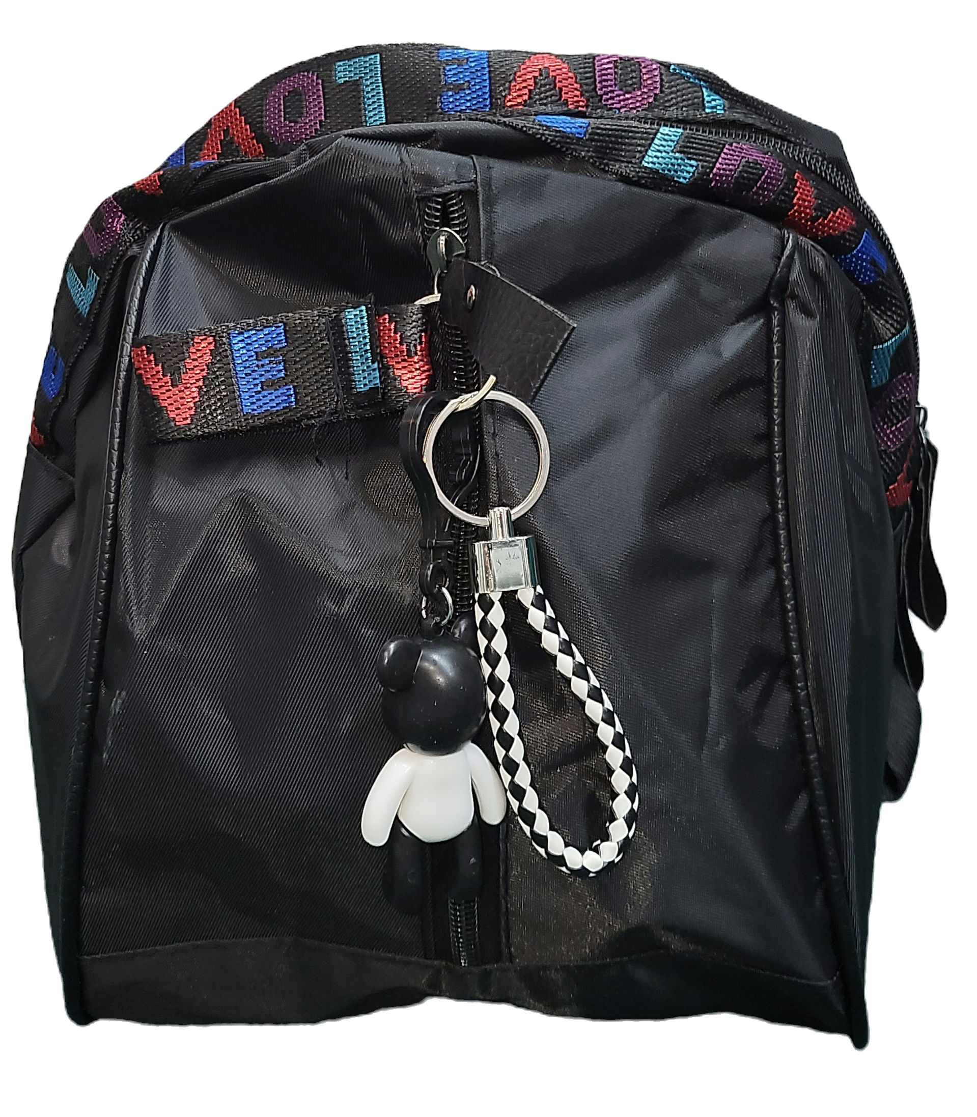 Letter detailed zipper backpack 