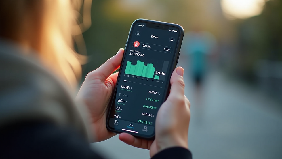 Close-up view of a smartphone displaying a fitness app with workout stats