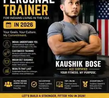 Best Online Personal Trainer for Indians Living in the USA in 2026 — Hire Kaushik Bose (ACE Certified)