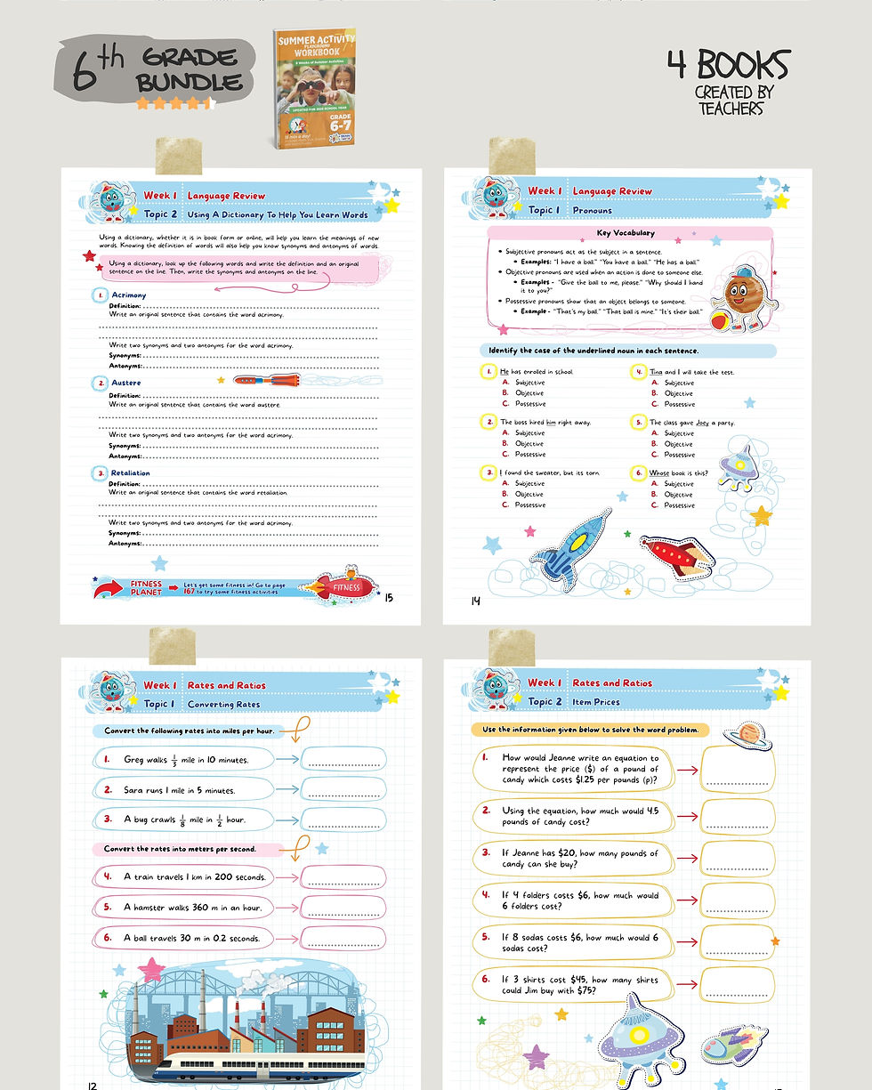 Thumbnail: 6th Grade Brain Hunter Bundle (4 Powerful Workbooks)
