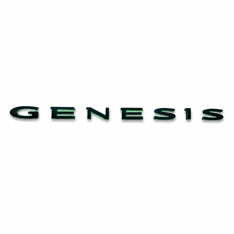 Thumbnail: Aftermarket Two-Tone Lettering Emblem for Select GENESIS Vehicles