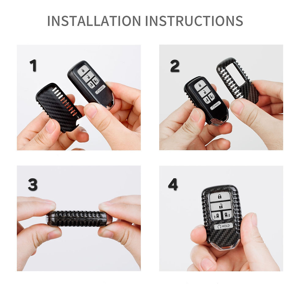 Thumbnail: Honda Carbon Fiber Key Fob Cover
