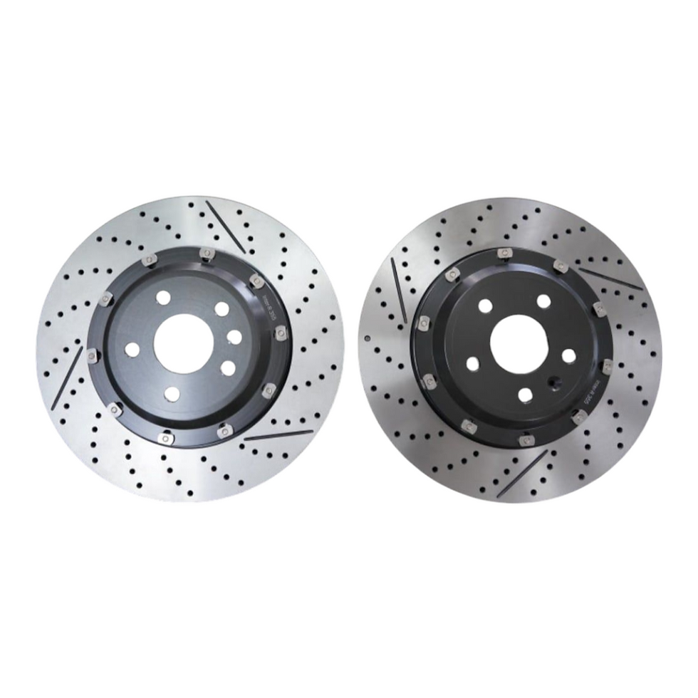 Thumbnail: 2018+ Genesis G70 Inter-R 2pc Brake Rotors & Hardron Pads Upgrade Kit