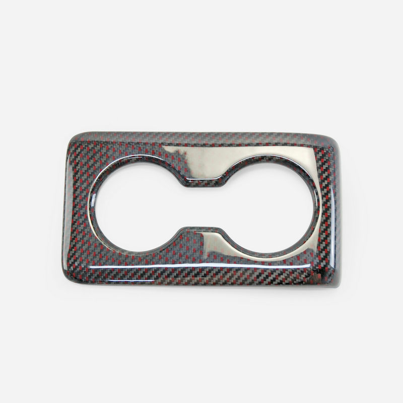 Thumbnail: 2023+ Honda Civic Type-R FL5 Gloss Dry Carbon Fiber Rear Cup Holder Trim