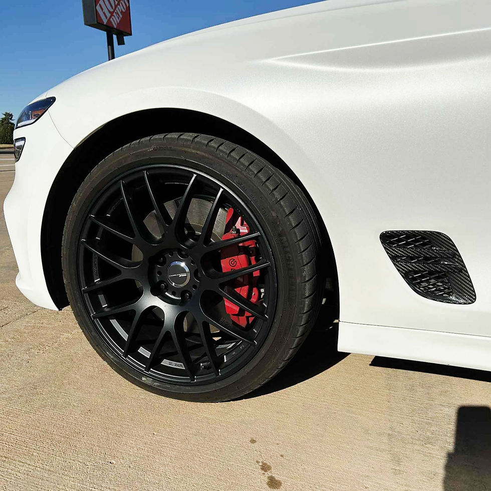 Thumbnail: 2022+ Genesis G70 Carbon Fiber Fender Grille Trim Set